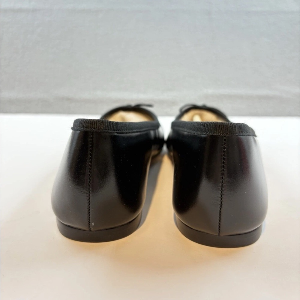 J Crew Quinn square-toe ballet flats in leather Black Size 8 - Picture 4 of 8